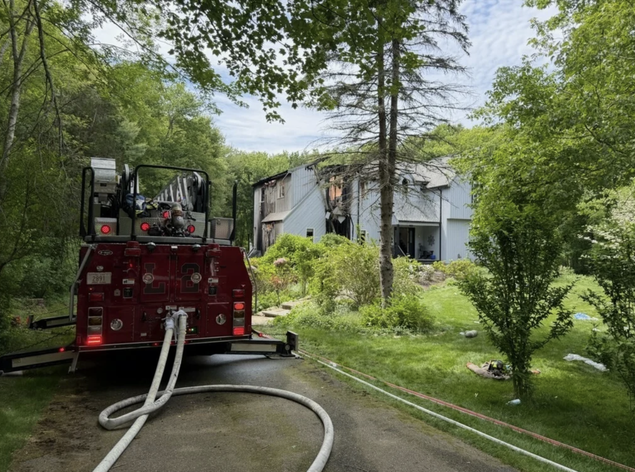NEW: Two Firefighters Injured and One Pet Dies in South Kingstown Fire