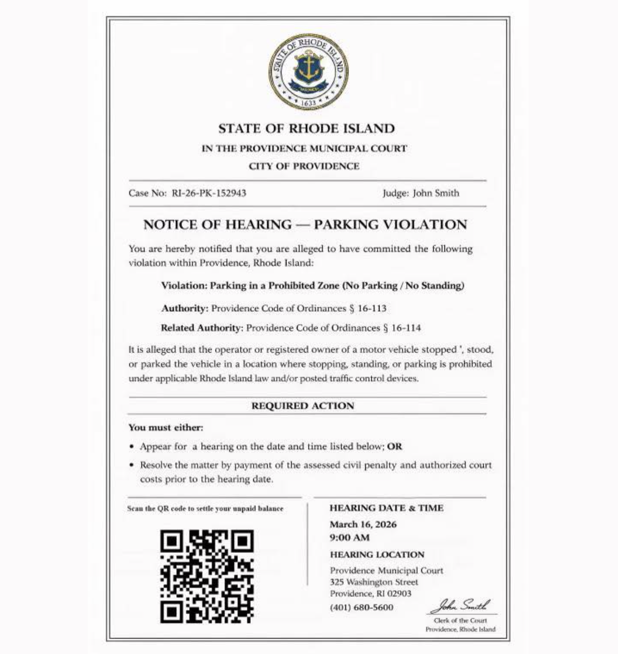 Scam Alert: Widespread Scam About Providence Parking Violations