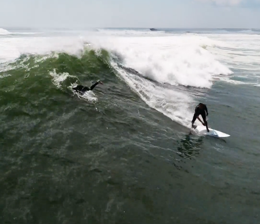 Amazing Drone Footage of Big Waves at Pt. Judith | Go Local Prov