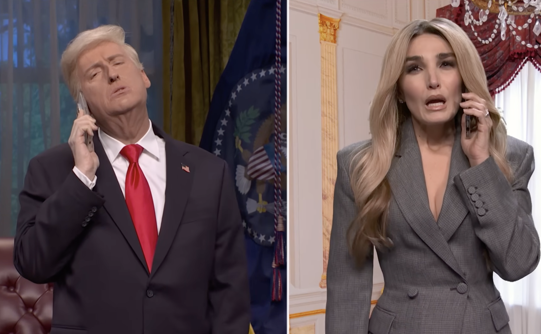 SNL: Trump Works the Phones